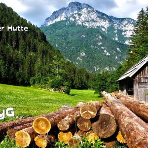 TommyG-Holz vor der Hütte