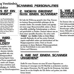 Scanning Personalities