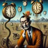 Surrealistisches Portrait von Salvador Dalí Landschaft_01.webp