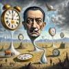 Surrealistisches Portrait von Salvador Dalí Landschaft_03.webp
