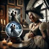 Old-Witch-CrystalBall-Storm-and-dancing-Couple_bing-art_04.webp