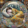 Frau-schläft-Glaskugel-Klimt-Style_03.webp
