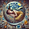 Frau-schläft-Glaskugel-Klimt-Style_04.webp