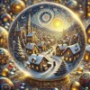 Weihnachtsdorf-Kristallkugel-fotorealistisch-Klimt-Style_01.webp
