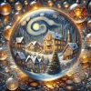 Weihnachtsdorf-Kristallkugel-fotorealistisch-Klimt-Style_02.webp