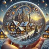 Weihnachtsdorf-Kristallkugel-fotorealistisch-Klimt-Style_03.webp
