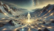 DALL·E 2024-12-25 14.13.36 - A surreal depiction of a woman made entirely of ice, glowing sof...webp