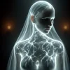 DALL·E 2024-12-29 21.54.09 - A photorealistic depiction of a female ghost in a very dark envi...webp