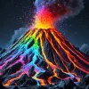 DALL·E 2025-01-04 11.15.02 - A photorealistic close-up of a volcano erupting with multicolore...webp