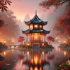 DALL·E 2025-01-12 21.18.52 - A photorealistic scene of a small, intricately designed pagoda-s...webp