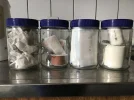 Großgläser von Ovomaltine Schokoaufstrich fürs Ordnen ideal.webp
