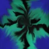 blue green swirls on black.webp