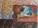 blaue frau auf sofa.webp