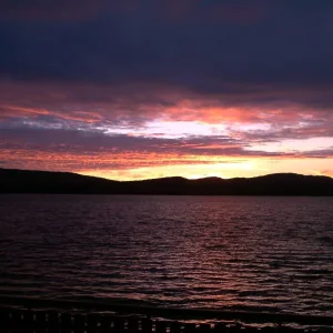 Sonnenuntergang in Norwegen