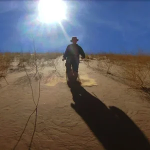 Running down to the dead Vlei