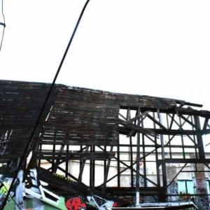 fallen roof