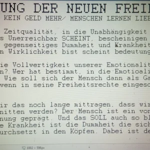 Artikel Freiheitsvorstellungen