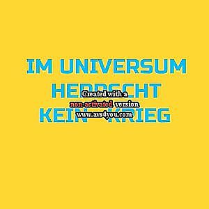 Im Universum herrscht kein Krieg
