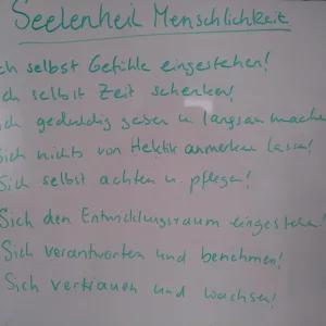 Seelenheil Menschlichkeit