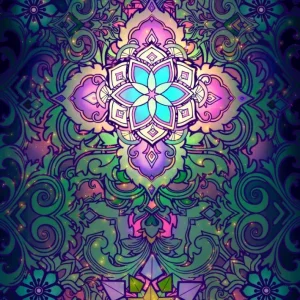 SACRED FLOWER FOREST Wall Tapestry