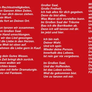 Großer Saal des Lebens.