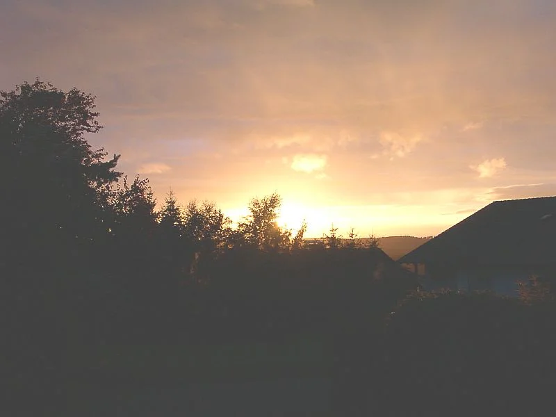 Abendhimmel im Westerwald