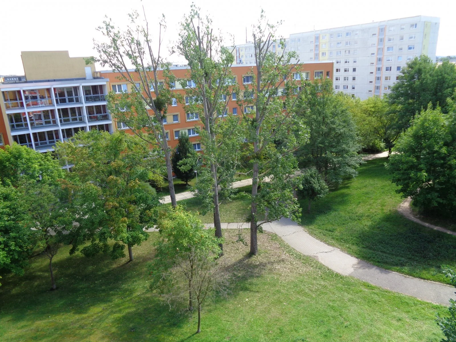 Blick vom Balkon