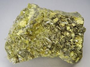 Clestin Kristalle und Schwefel aus Machov Polen