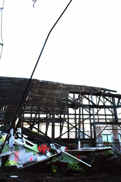 fallen roof
