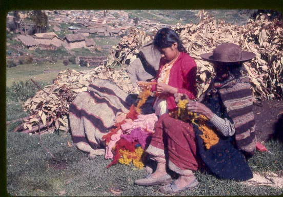 Frau in Pisac Peru