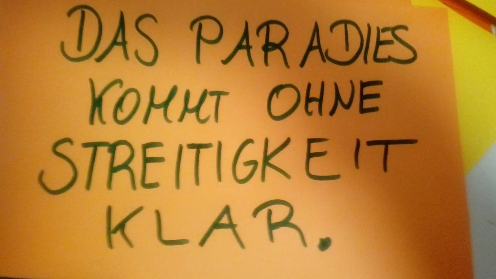 Für was Zeit für Streit verschwenden?