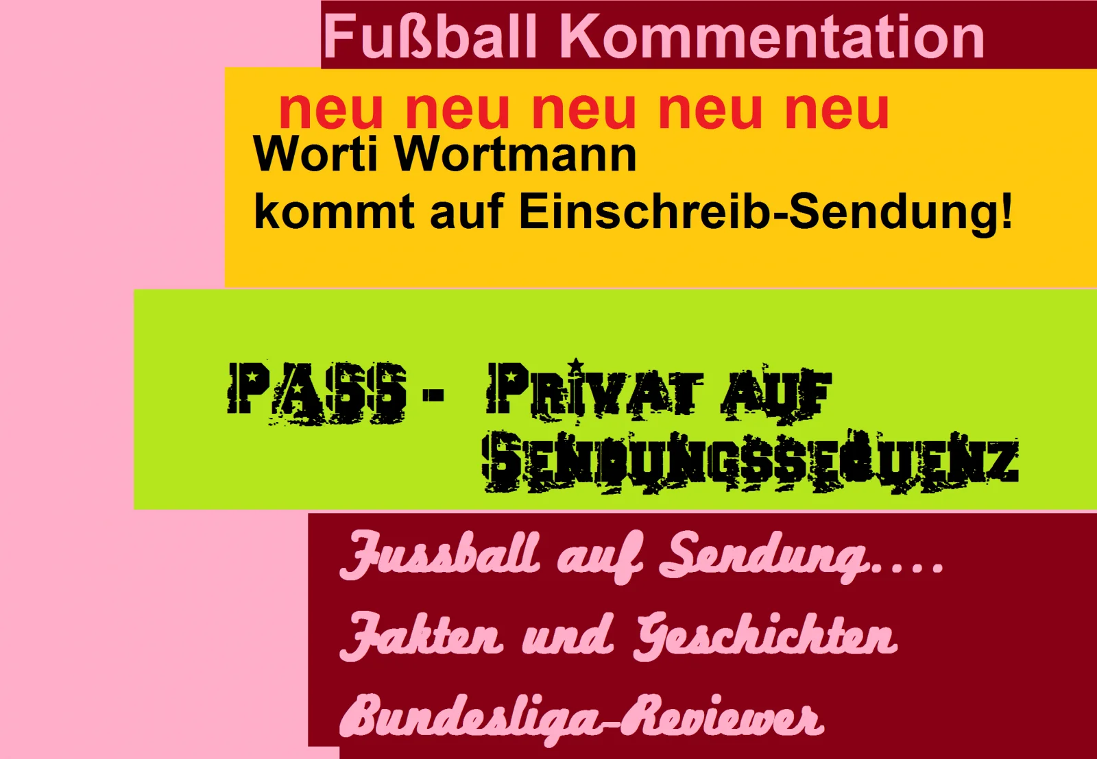 Hören Sie hin! Worti Wortmann demnächst auf Youtube.