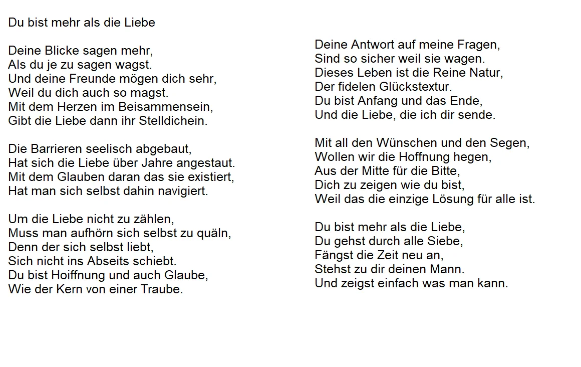 Mehr Als Liebe