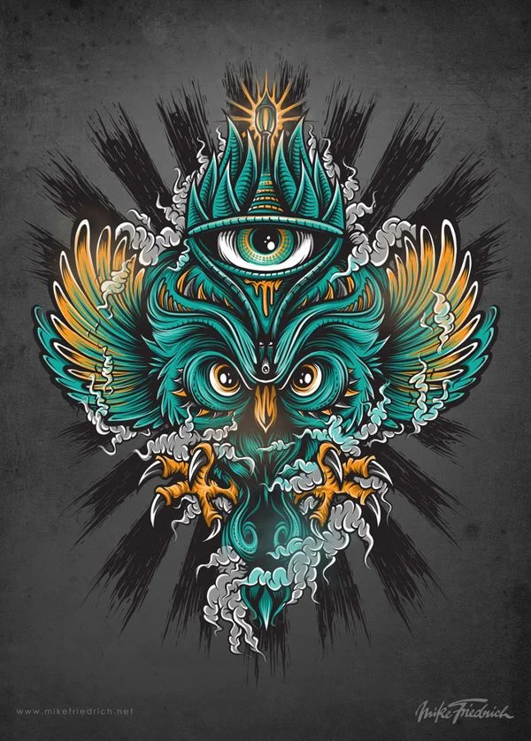 Owl Poster By Mike Friedrich, Via Behance