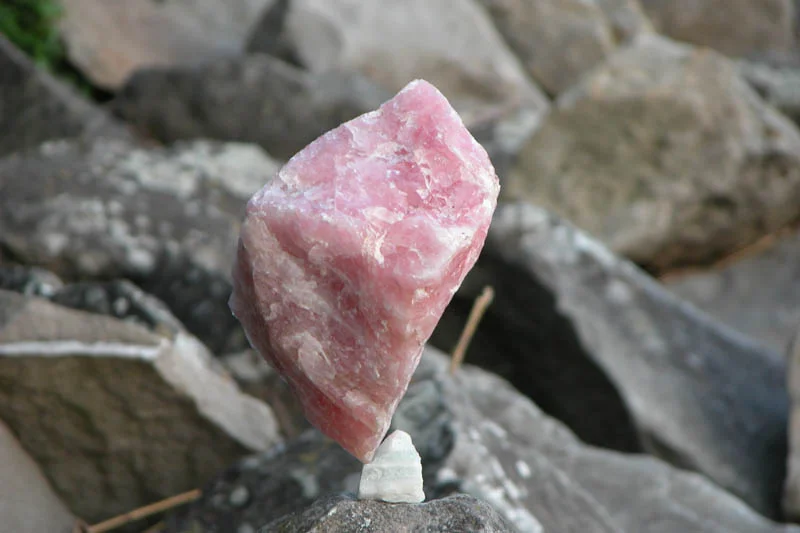 Rosen Quarz der Stein des Herzens
